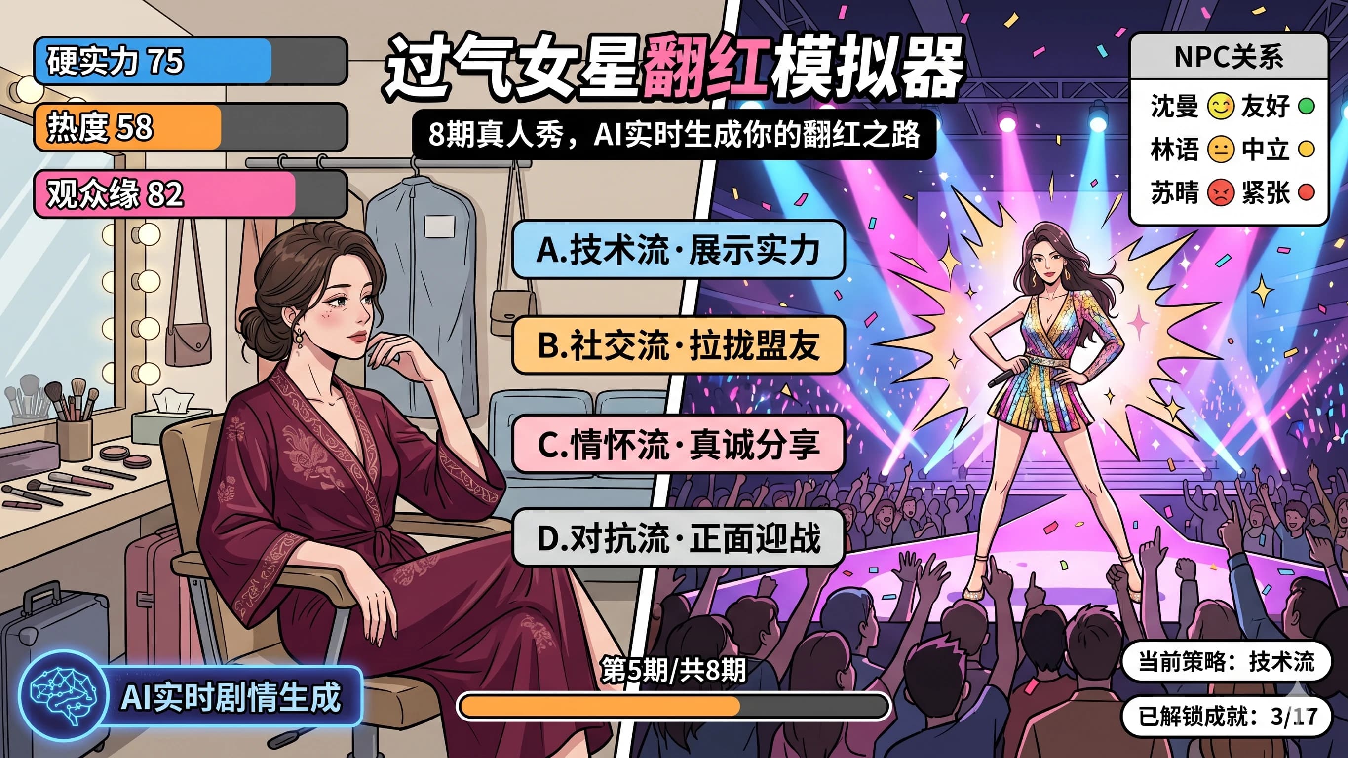 过气女星翻红模拟器